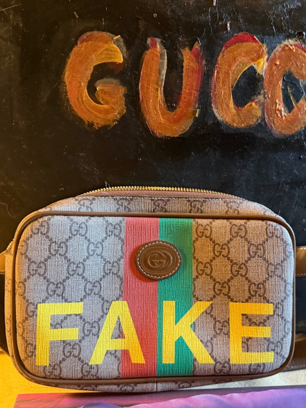 Gucci Fake/Not Zip Belt Bag